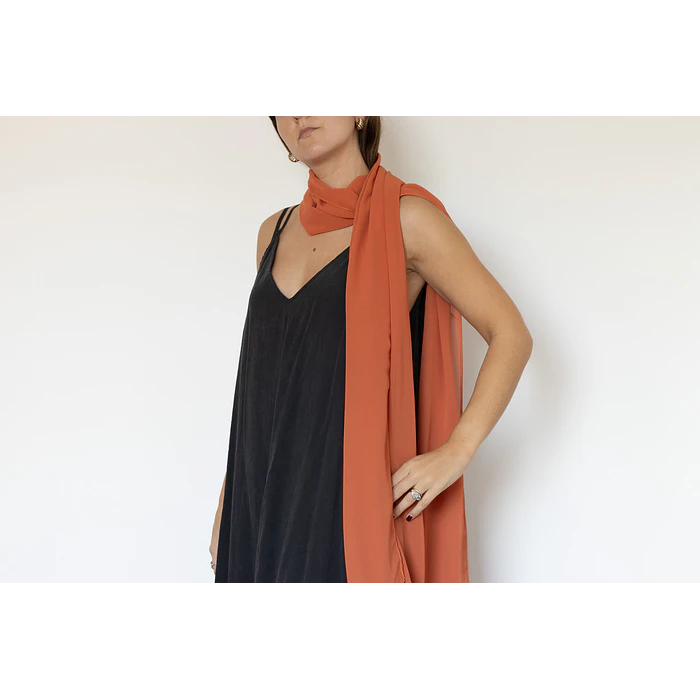 PAÑUELO GASA NARANJO CAQUI 4