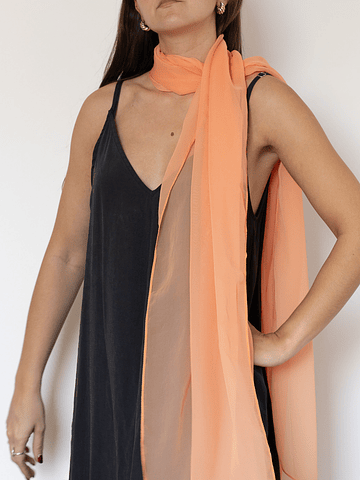 PAÑUELO GASA NARANJO CLARO