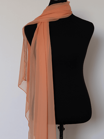 PAÑUELO GASA NARANJO CLARO