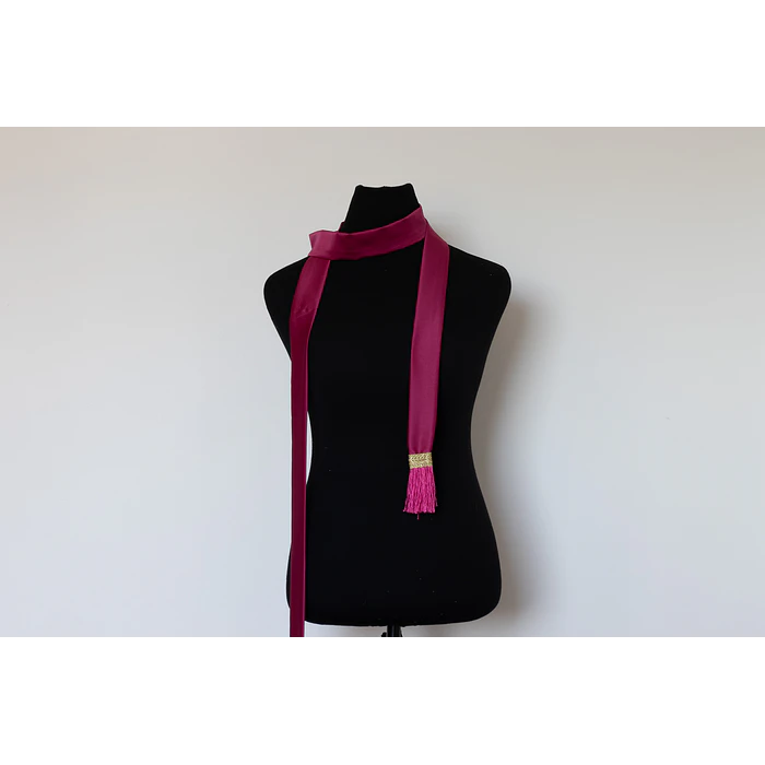 PAÑUELO FLECOS FUCSIA 2