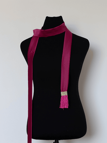 PAÑUELO FLECOS FUCSIA