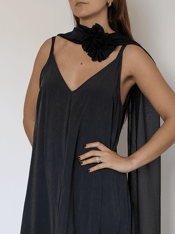 PAÑOLETA ROSA COLOR NEGRO