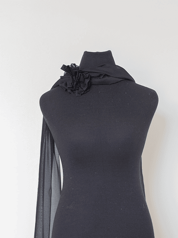 PAÑOLETA ROSA COLOR NEGRO