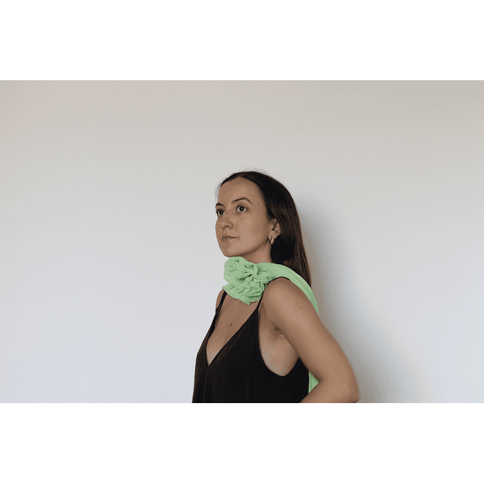 PAÑOLETA ROSA COLOR VERDE MELÓN 3