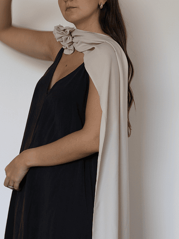 PAÑOLETA ROSA COLOR BEIGE PÁLIDO