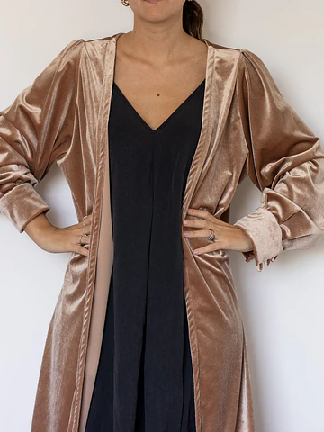 KIMONO TERCIOPELO DORADO