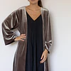 KIMONO TERCIOPELO TAUPE OSCURO 1