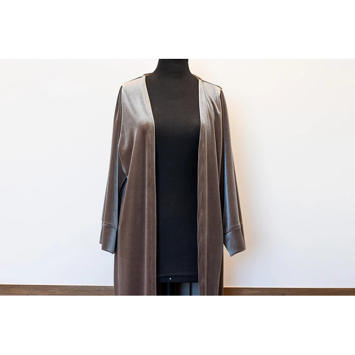 KIMONO TERCIOPELO TAUPE OSCURO 3