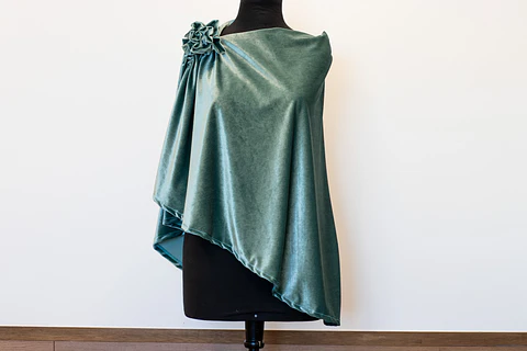 CAPA ANA TERCIOPELO VERDE PALIDO