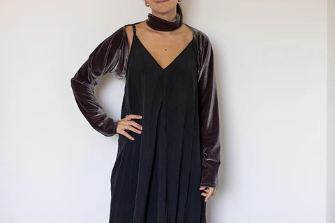 MANGUITAS LUCÍA TAUPE OSCURO