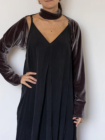 MANGUITAS LUCÍA TAUPE OSCURO