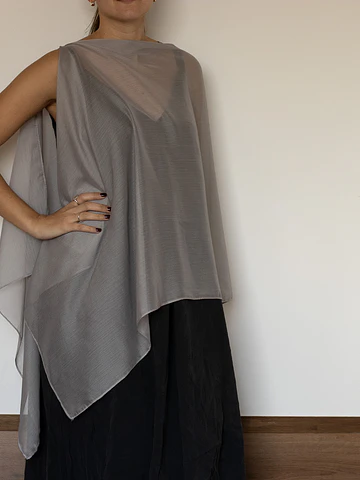 CAPA GASA GRIS OSCURO