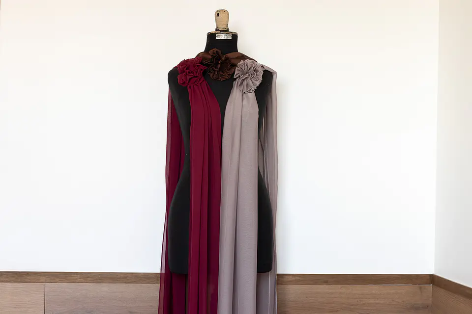 PAÑOLETA ROSA COLOR TAUPE 3