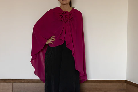 CAPA GASA ANA COLOR MAGENTA ROSADO