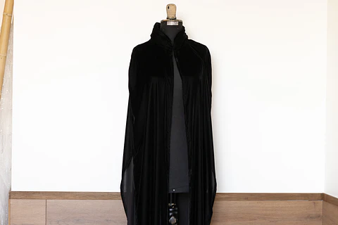 KIMONO VICTORIA TERCIOPELO COLOR NEGRO