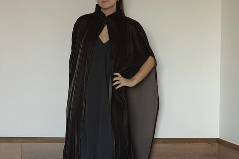 KIMONO VICTORIA TERCIOPELO CAFE
