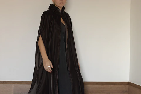 KIMONO VICTORIA TERCIOPELO CAFE