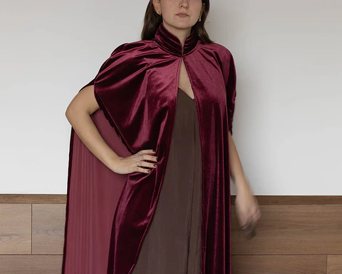 KIMONO VICTORIA TERCIOPELO BURDEO