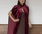 KIMONO VICTORIA TERCIOPELO BURDEO - Miniatura 2