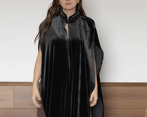 KIMONO VICTORIA TERCIOPELO GRIS