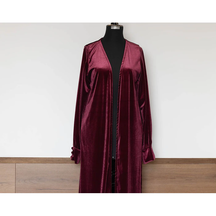 KIMONO TERCIOPELO BURDEO 2