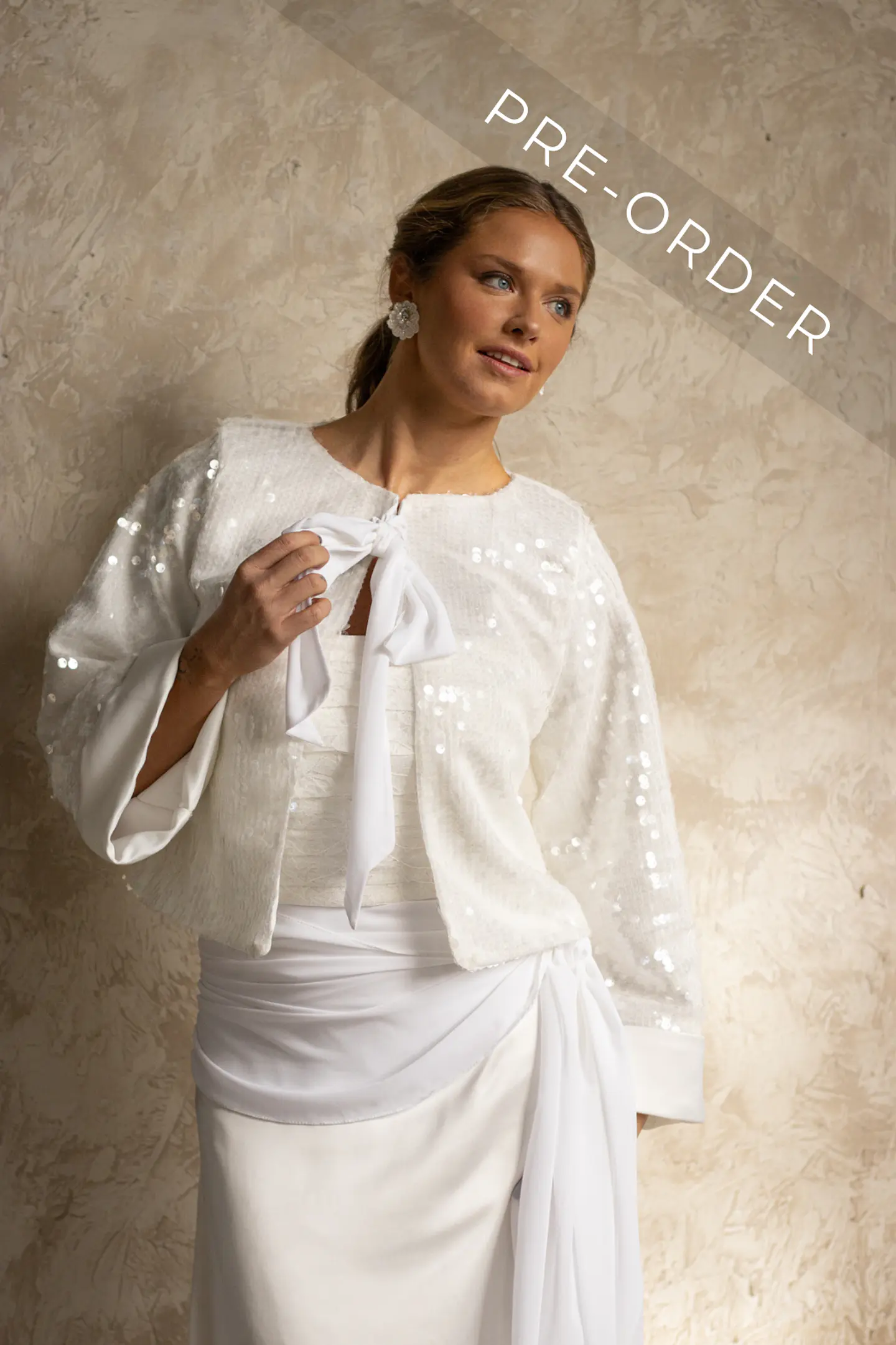 CHAQUETA BRILLOS BLANCA 1