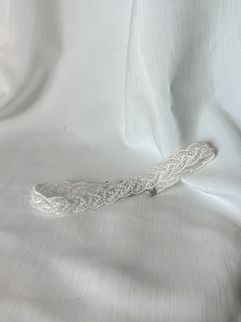 CHOKER TRENZA BLANCO