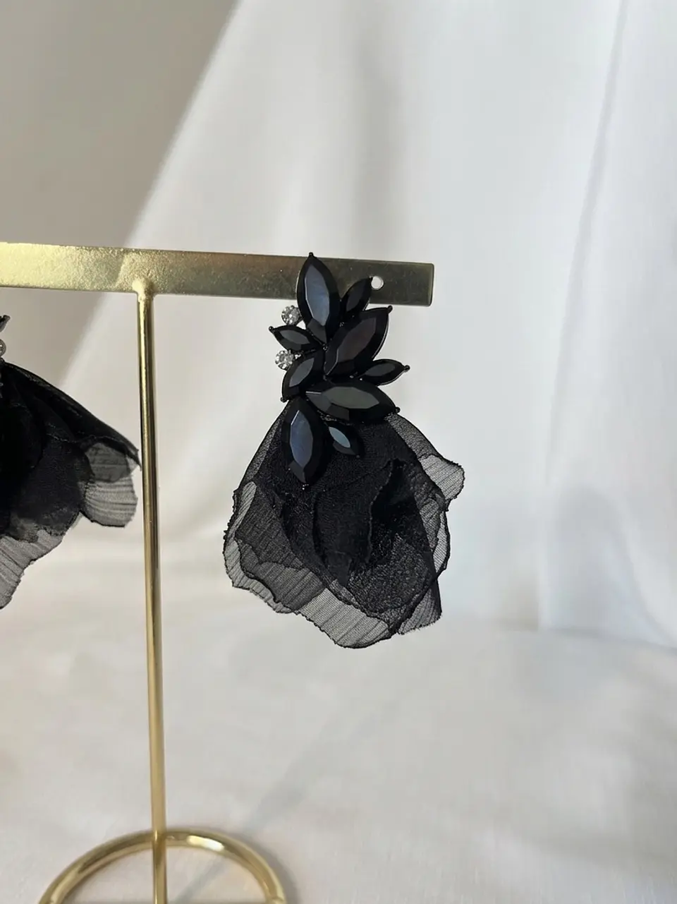 AROS MEDIA FLOR CON GASA NEGRA 3