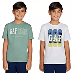 Playera Gap Niños Tee 2 Pack Algodón Casual 100% Original