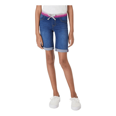 Short Niña Bermuda Casual Mezclilla Vigoss Con Elástico 