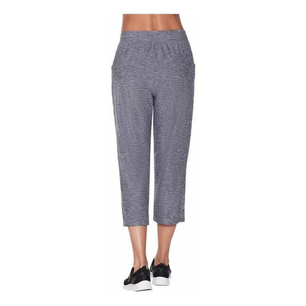 Pantalon Skechers Comodo Mujer Corte Capri Viaje Original.