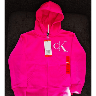 Calvin Klein Hoodie Zipper Niña Sudadera 100% Calidad Premiu