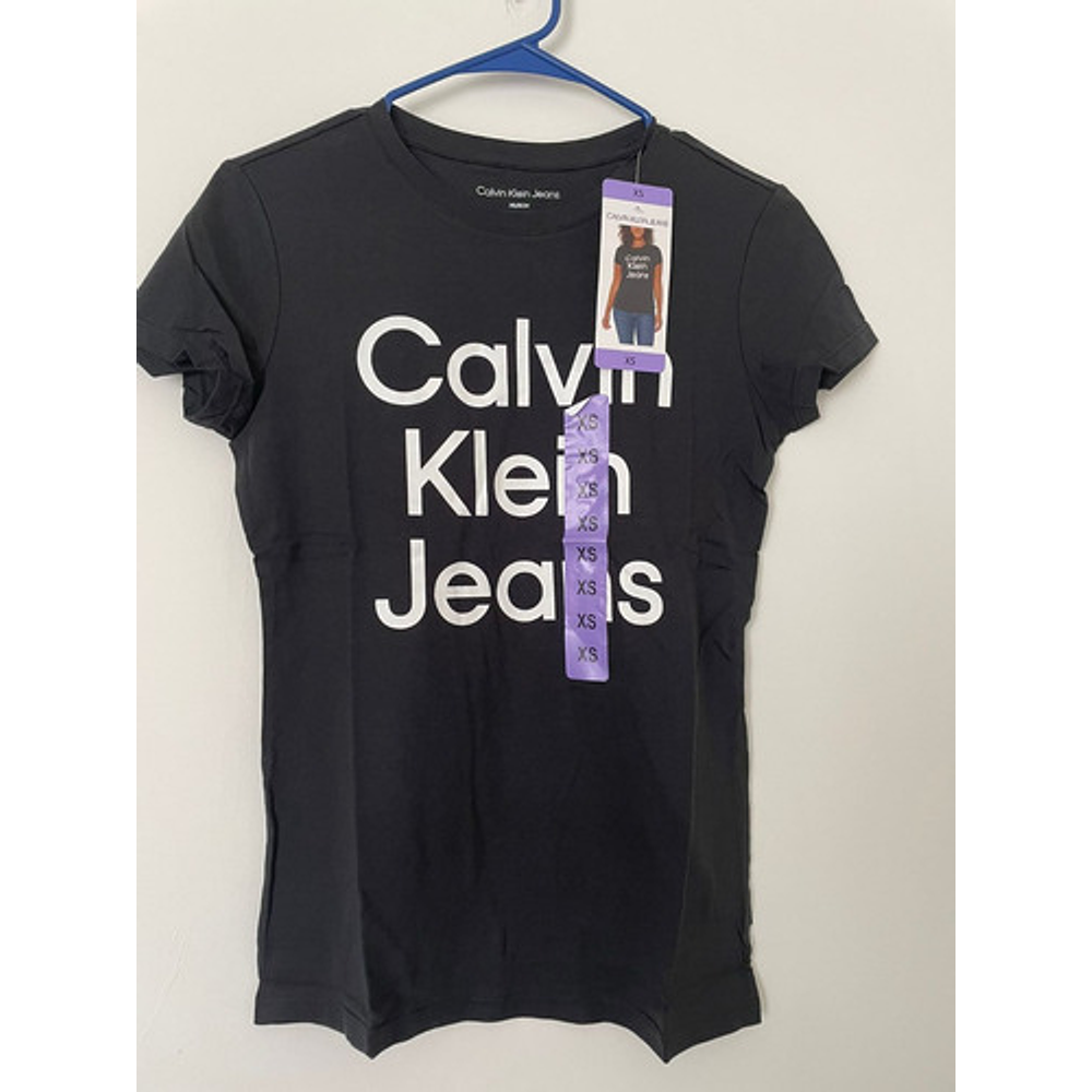 Camiseta Calvin Klein Logo Mujer Tee Original Playera