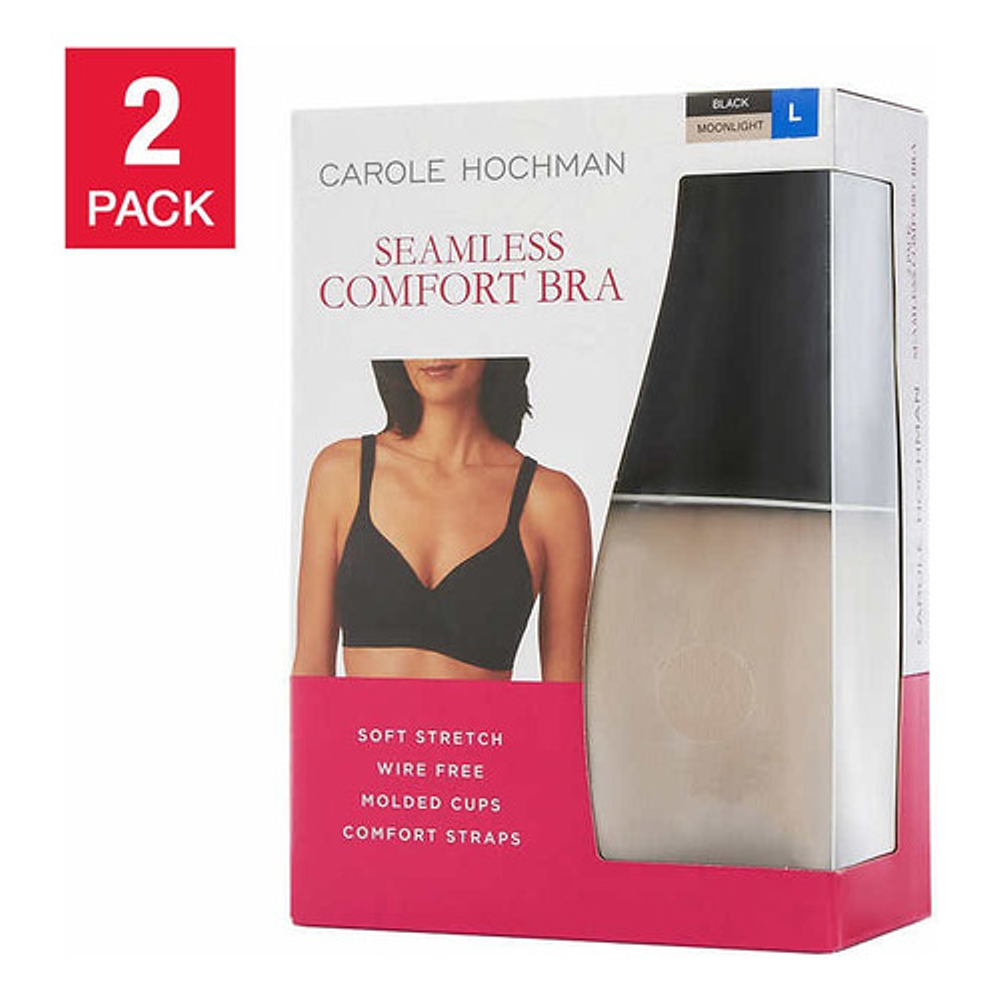 Brasier Mujer Carole Hochman Sosten Sin Varilla 2 Pack