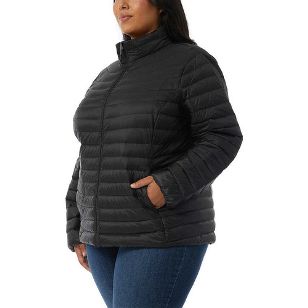 Chamarra Mujer 32 Degrees Capucha Stretch Jacket Black Original