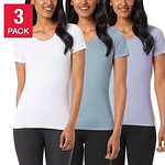 Playera 32 Degrees Blusa Mujer 3pack Stretch Deportiva Suave