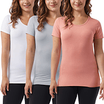 Playera 32 Degrees Blusa Mujer 3pack Stretch Deportiva Suave