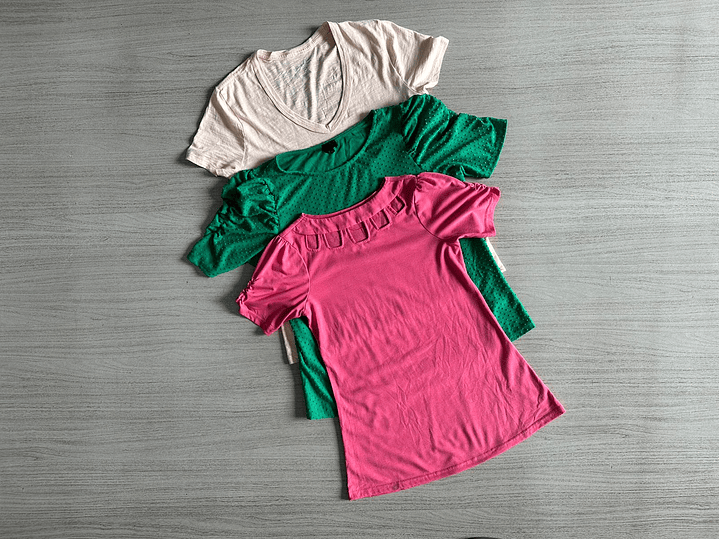 Fardo Polera Manga Corta Mujer Primera 1