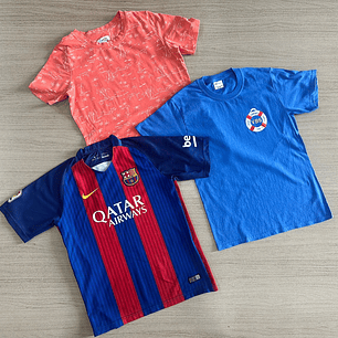 Fardo Polera Niño Manga Corta Segunda