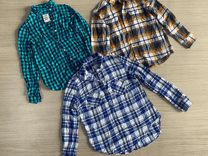 Fardo Camisa Franela Primera 10