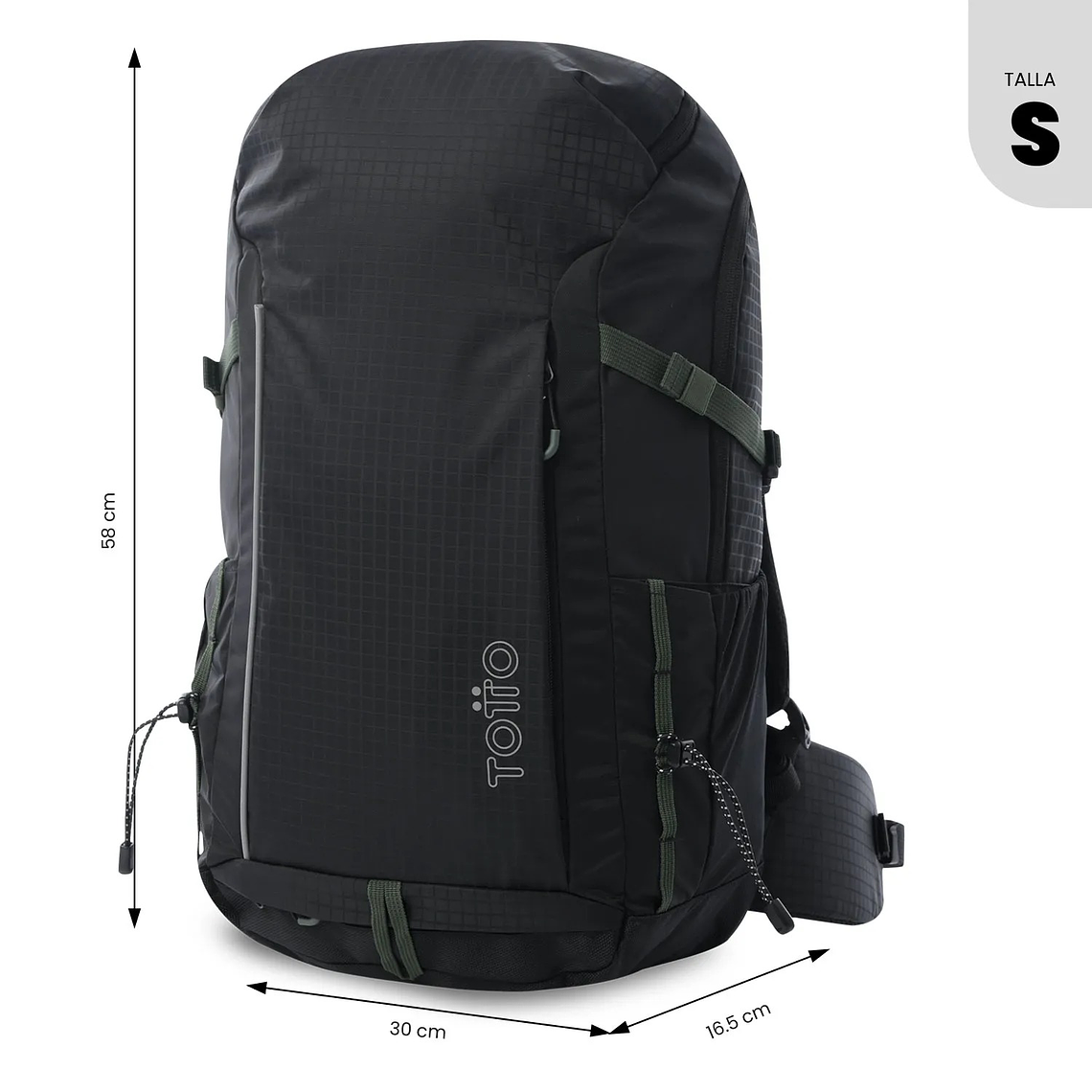 Morral Outdoor Summit 35 Negro con Sistema de Pedernal 8