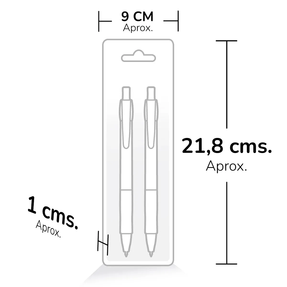 Bolígrafo FERXXO Blister X2 con Rubber 5