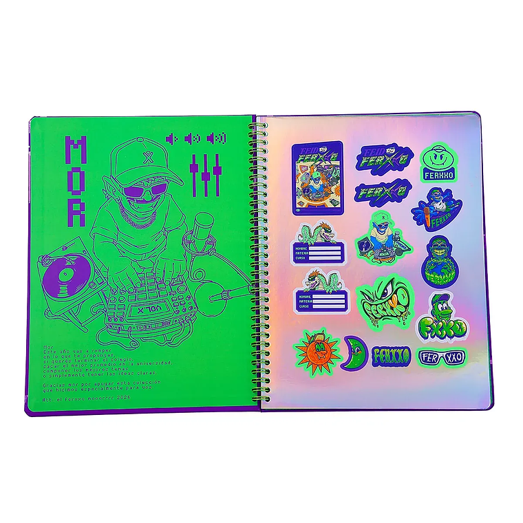 Cuaderno Argollado Pasta Dura FERXXO Pixels 7