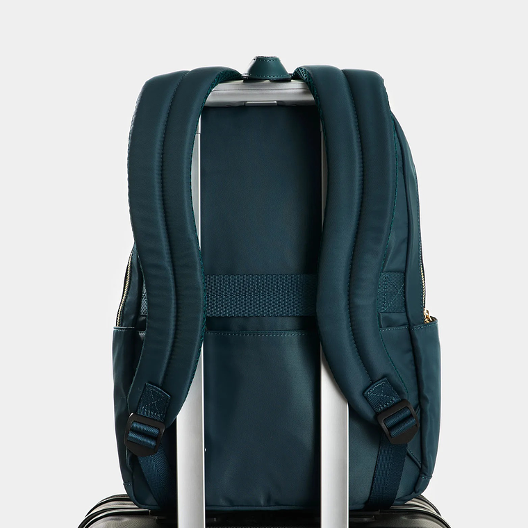 Tula morral en lona y cuero para mujer Biel 3