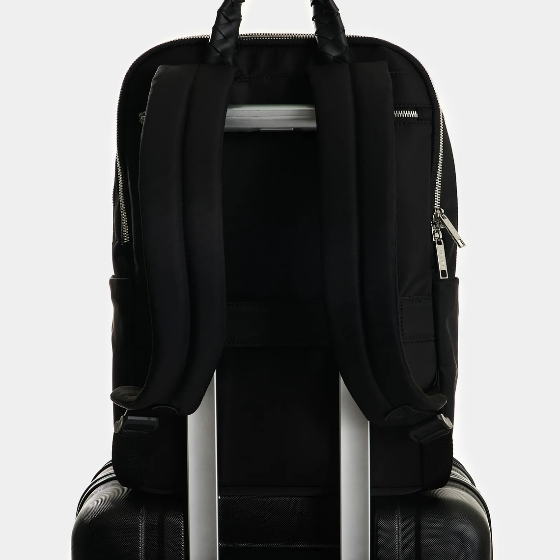 Morral Marfilo de cuero y nylon para mujer manija trenzada 4