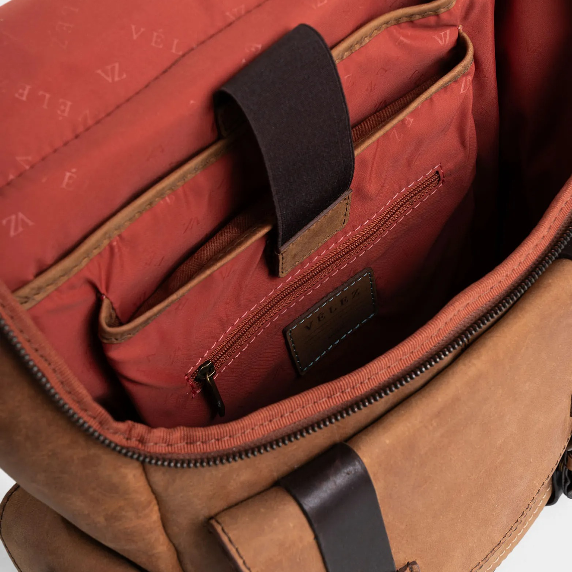 Morral Rioja de cuero vintage Miel 5