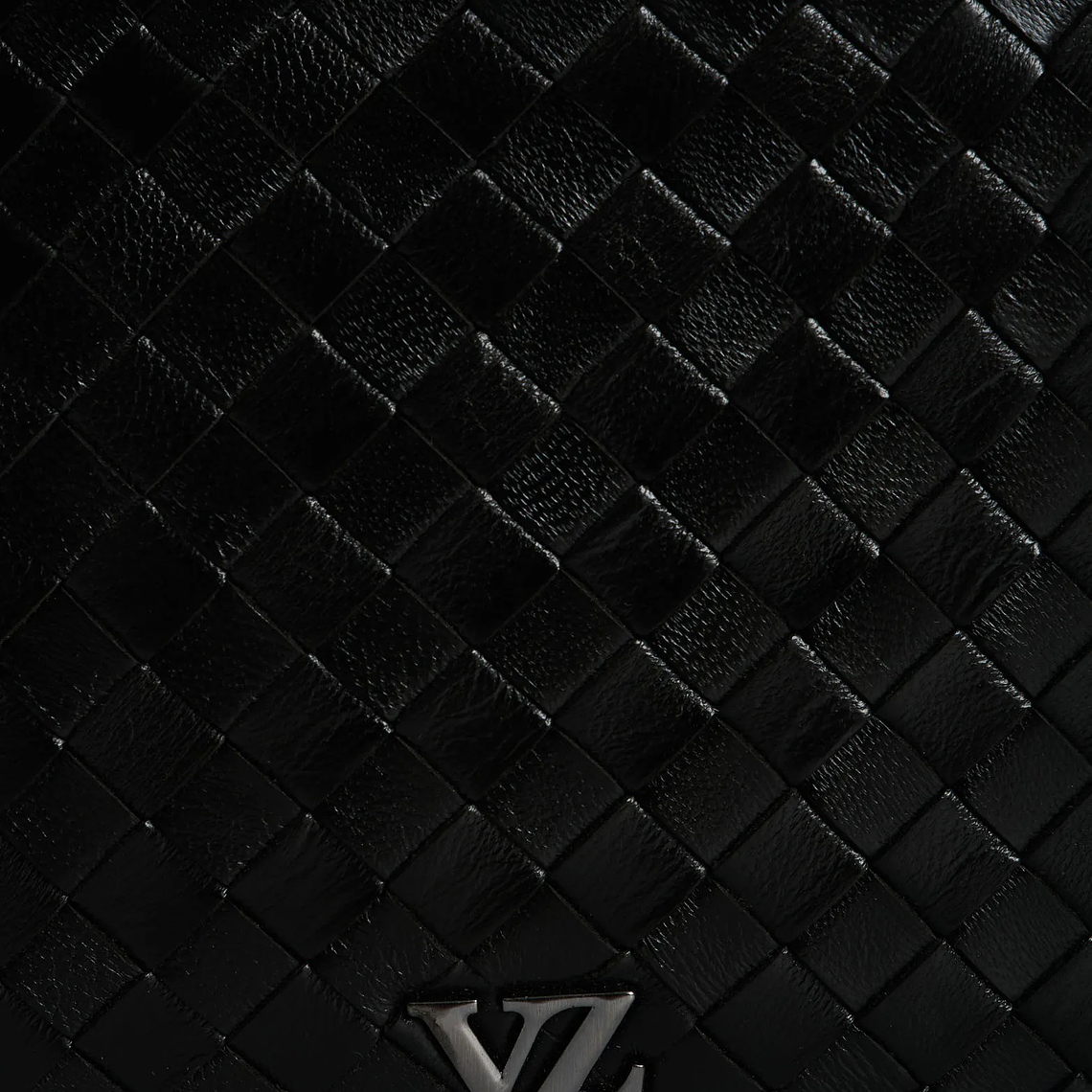 Morral de cuero trenzado para hombre Weave 5