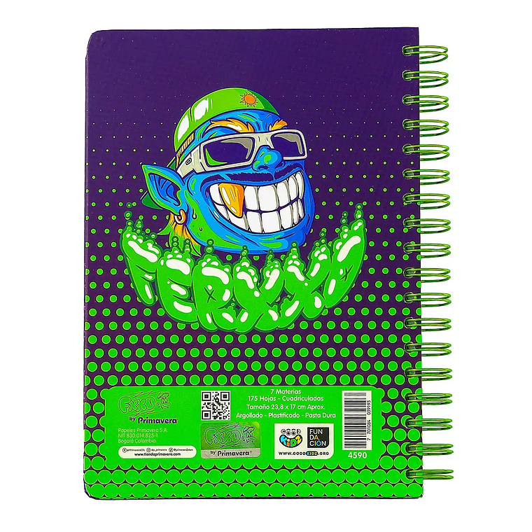 Cuaderno Argollado FERXXO Multimaterias World 2