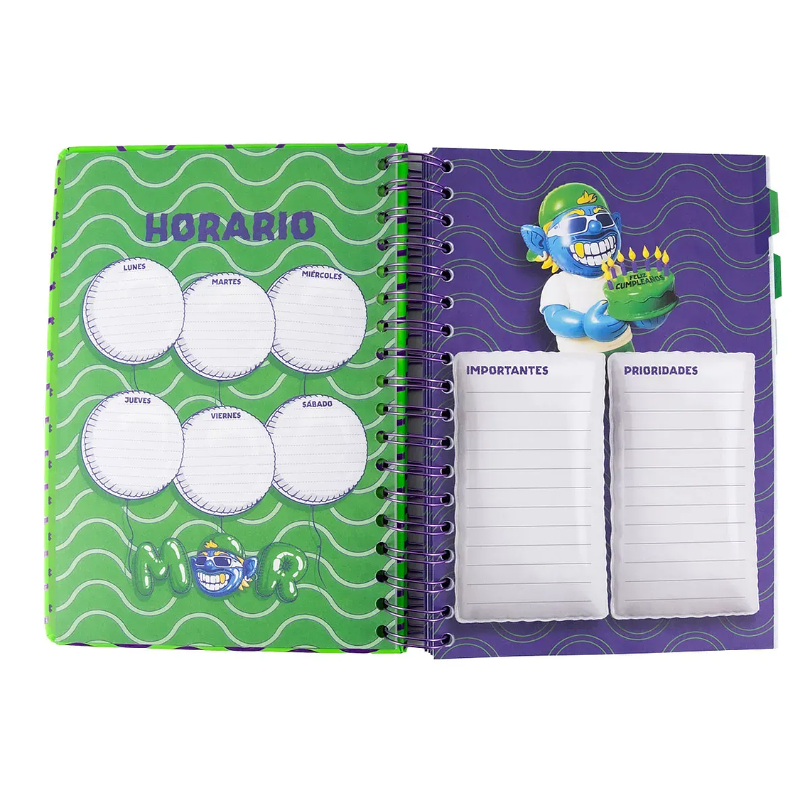 Cuaderno Argollado FERXXO Multimaterias Inflable 8