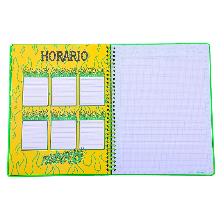 Cuaderno Argollado Pasta Dura FERXXO Llamas RAYADO 7
